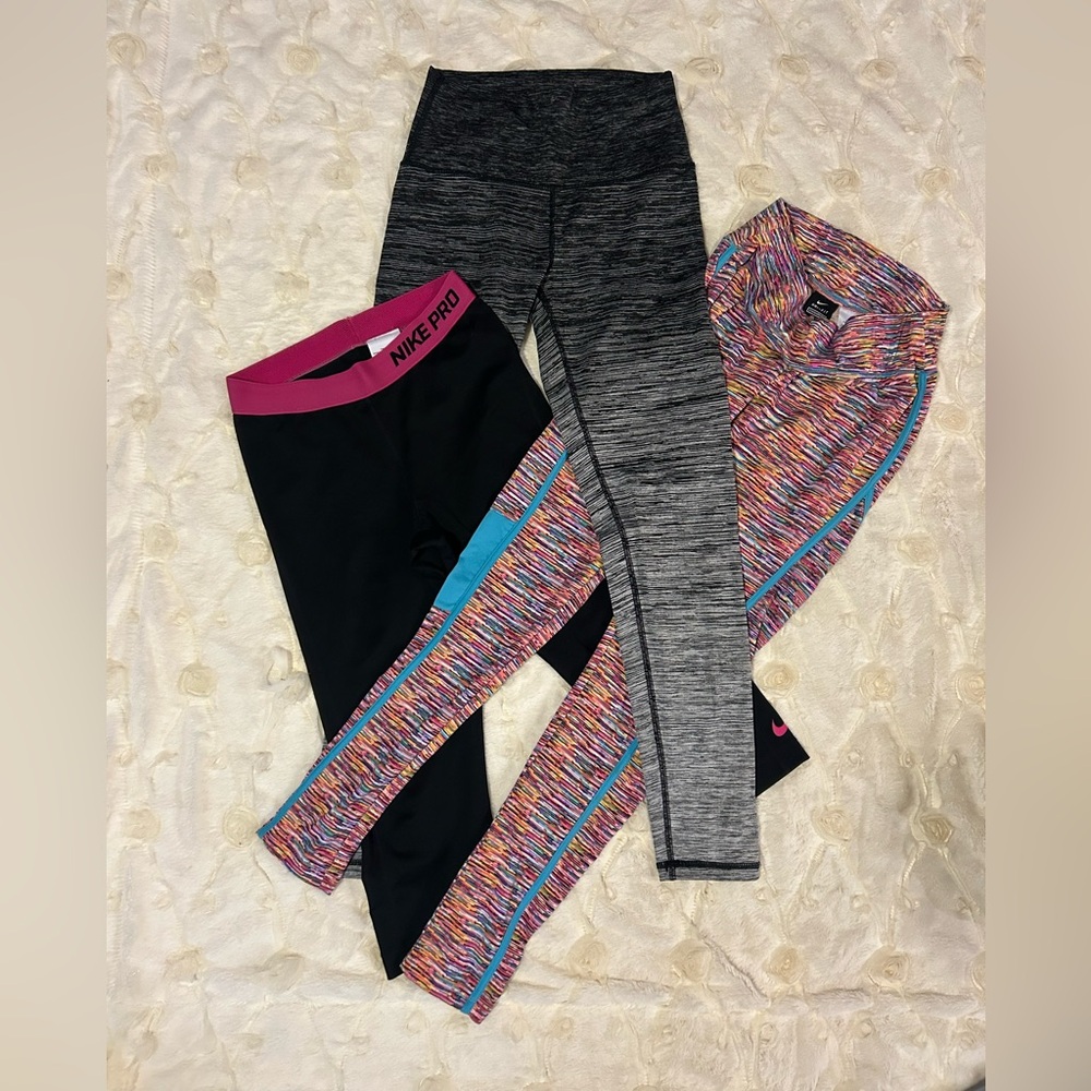 BUNDLE!! Nike, Nike PRO, Aerie Gray, Black and Multicolor Leggings